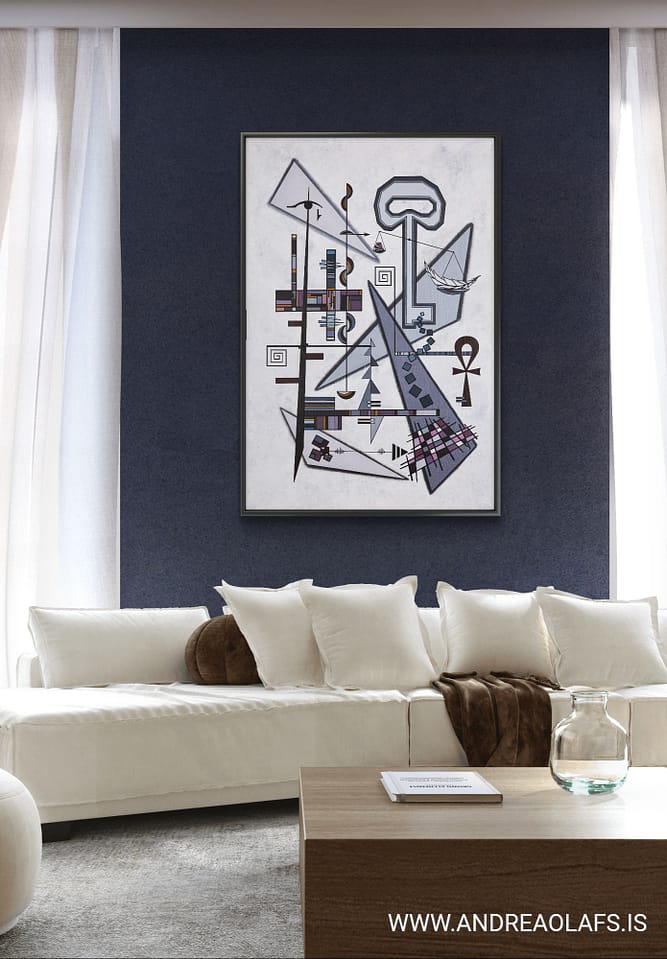 Masterkey is a modern geometric artwork with spiritual symbolism.