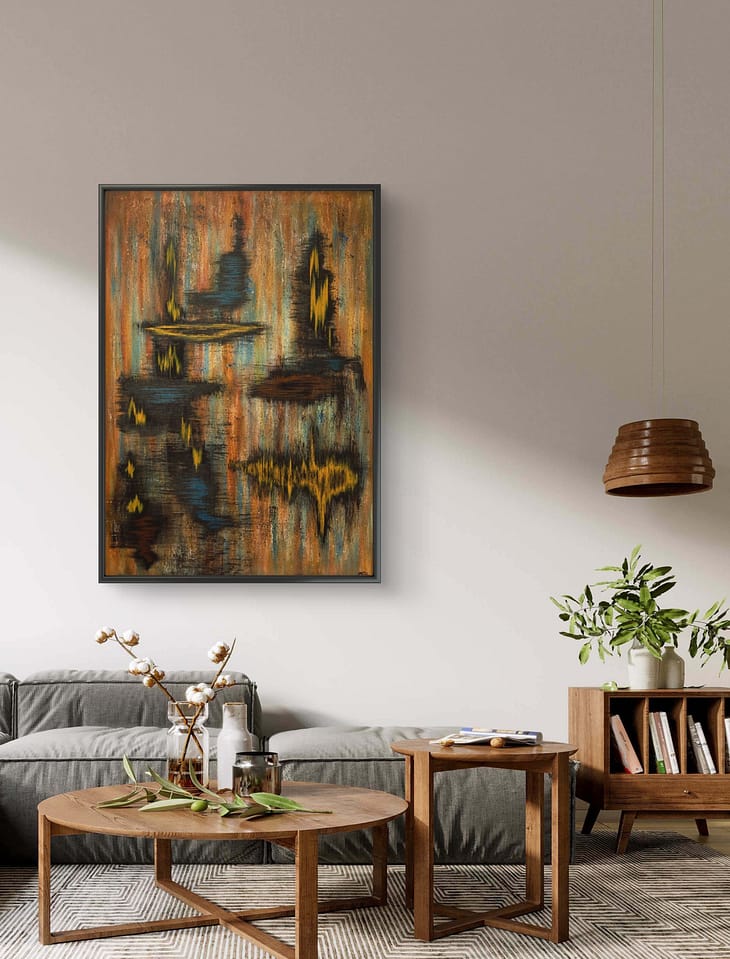 Terracotta earthy tones, tune in to Earth's frequencies. 